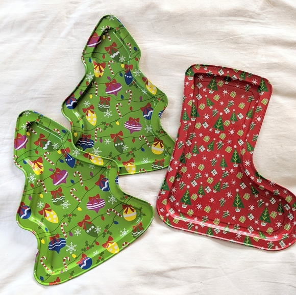Other - SOLD🎄Set of 3🎄Christmas trays